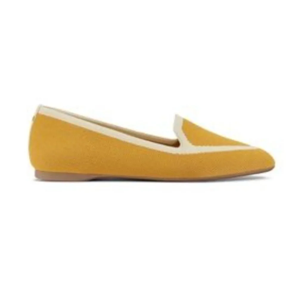 Birdies The Blackbird Mustard Knit Loafer Sz 5 - Picture 3 of 9